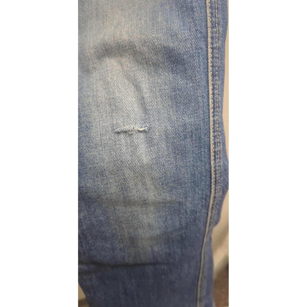 Mother Superior‎ Denim Jeans High Rise Distressed Cropped Blue Size 25 - Picture 2 of 5